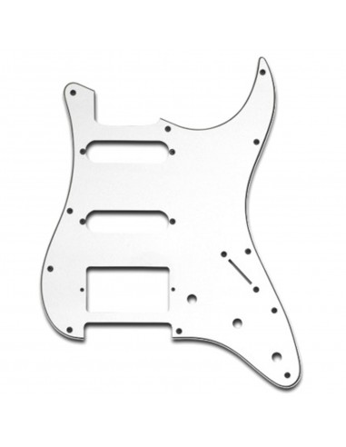 Battipenna Per Chitarra Elettrica Fender Stratocaster Bianco SSH 3 Strati Soundsation SP-3W-SSH